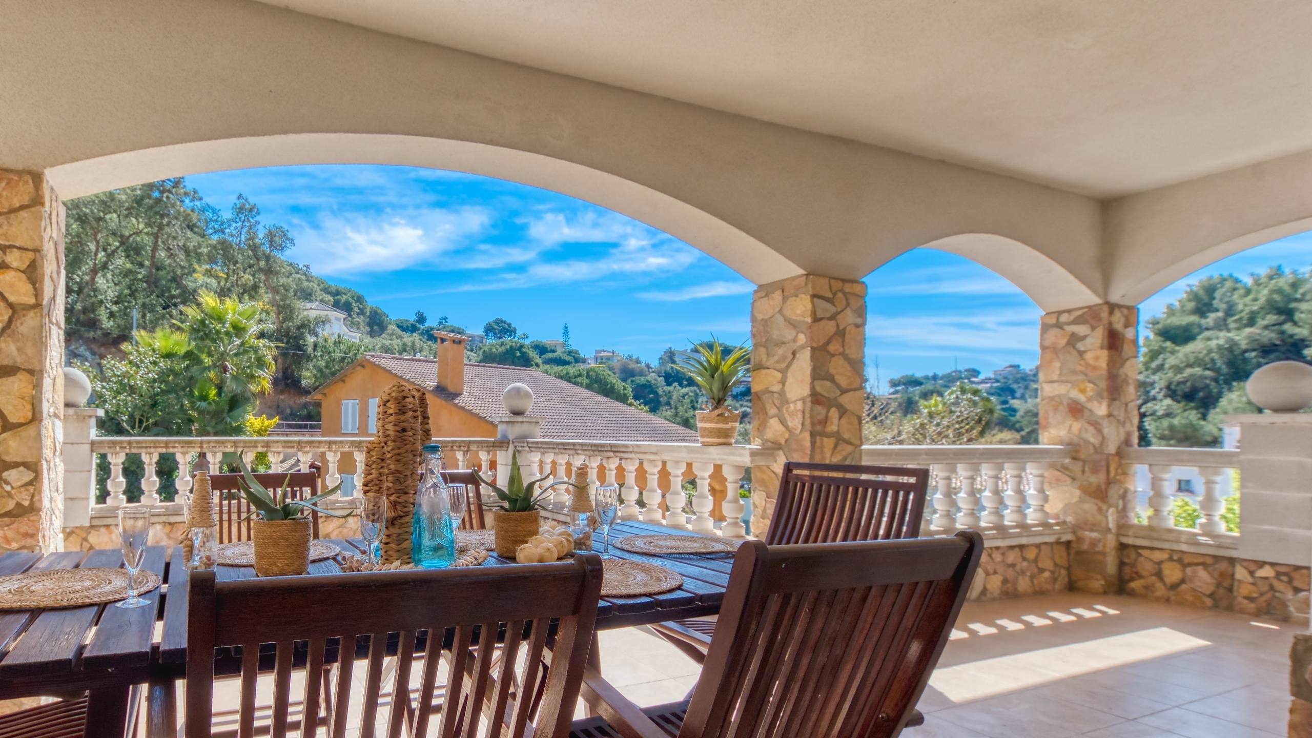 Ferienhäuser Costa Brava Spanien - Villa Valeria - Terrasse