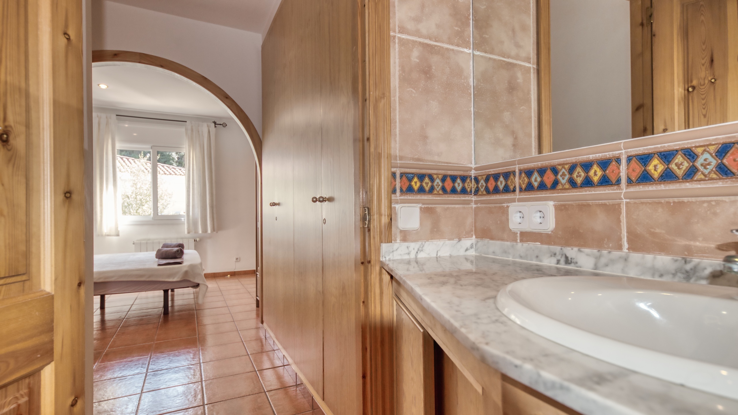 Ferienhäuser Costa Brava Spanien - Villa Valeria - En-suite Badezimmer 