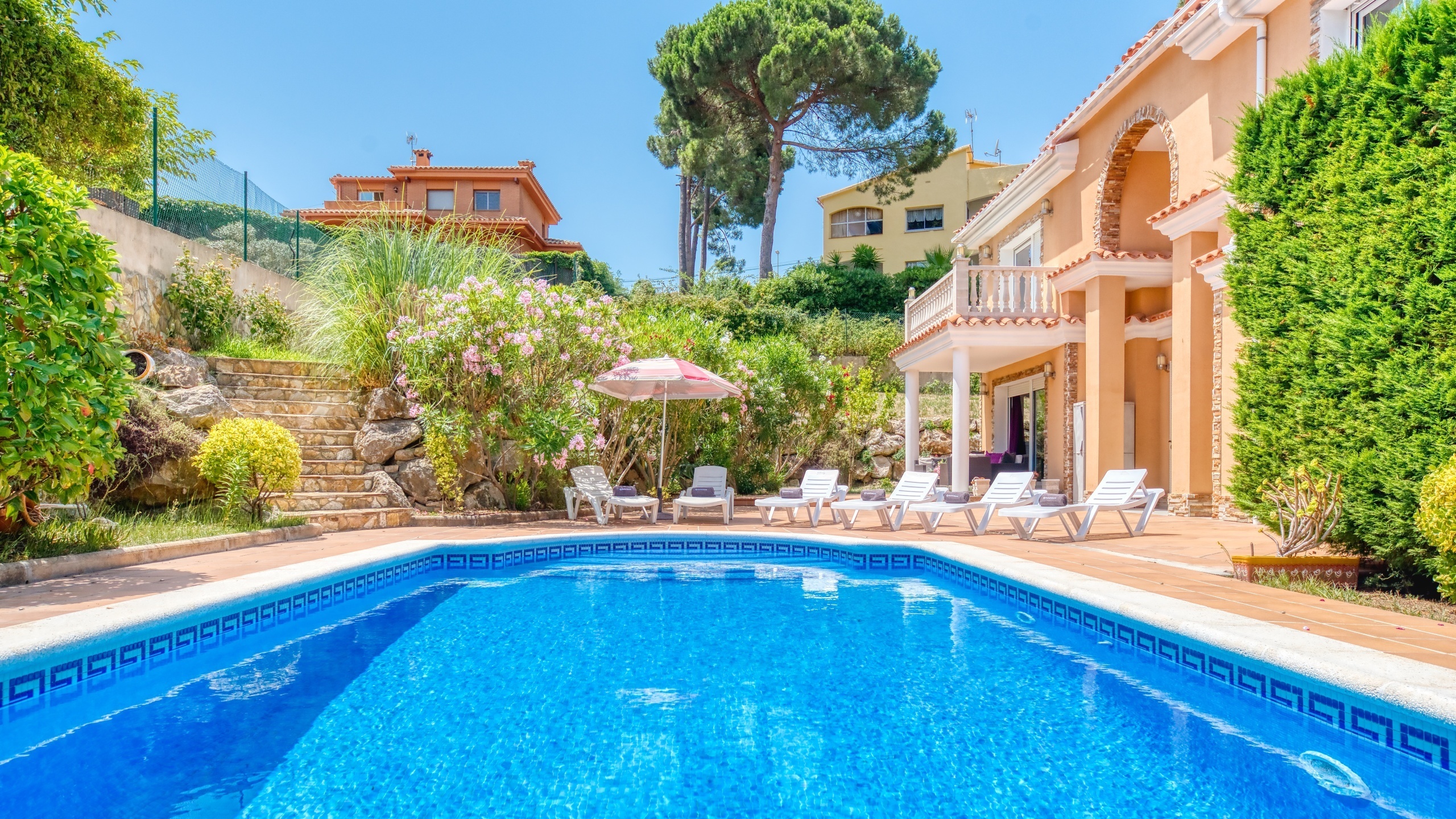Ferienhäuser Costa Brava Spanien - Villa Primavera - Schwimmbad