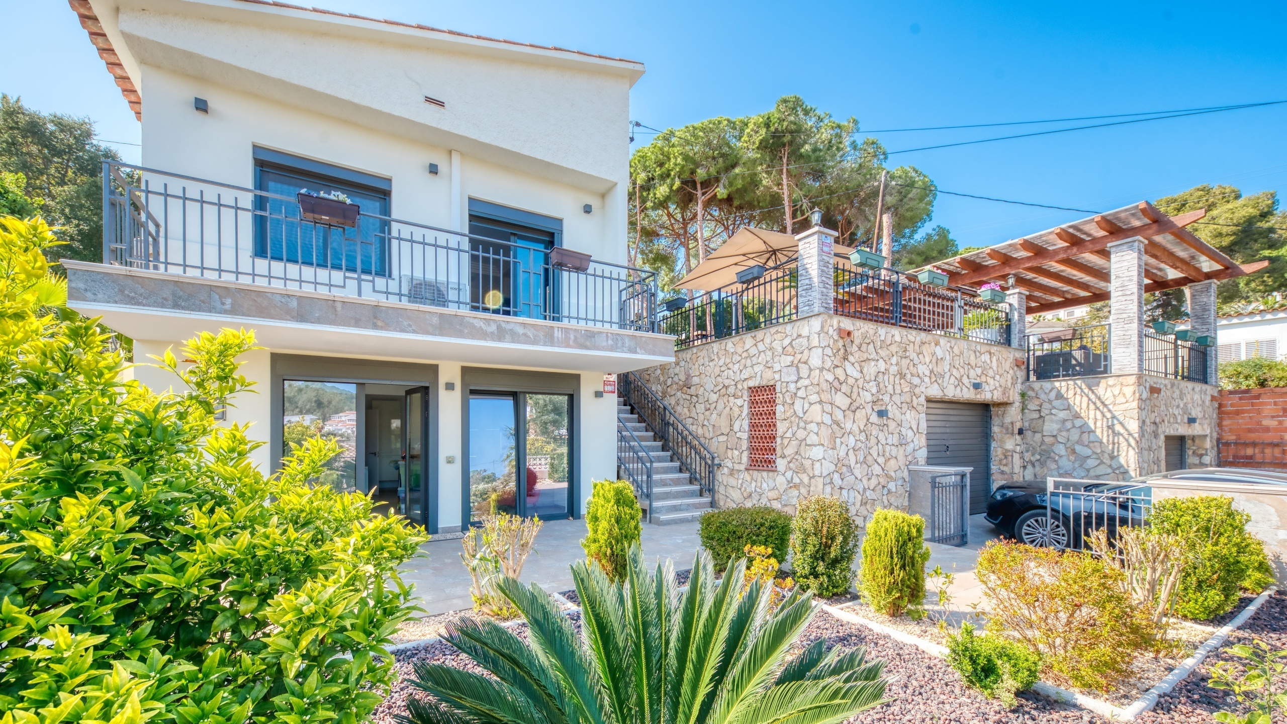 Ferienvilla Costa Brava Spanien - Villa Palmera - Villa außen