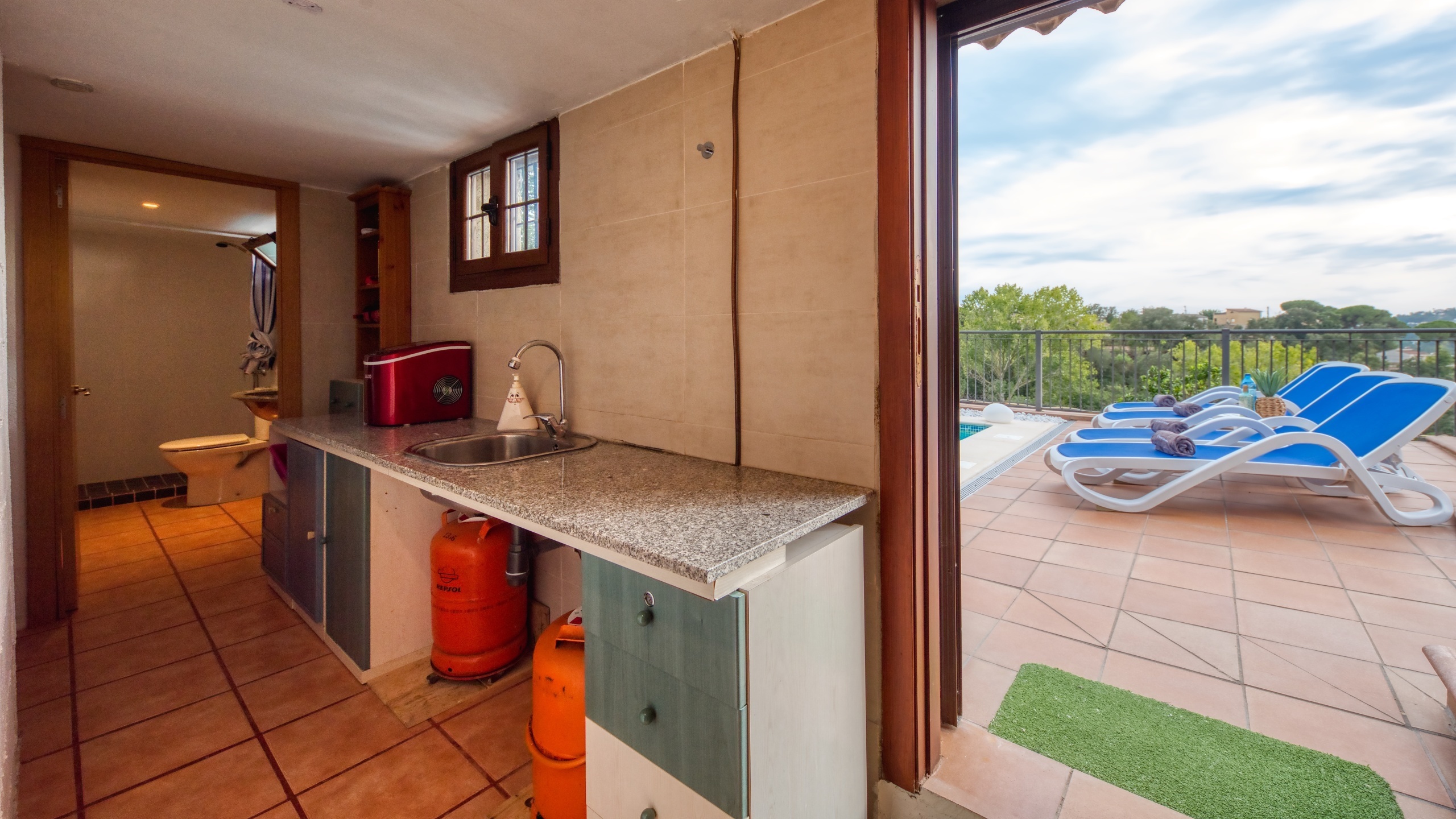 Ferienhäuser Costa Brava Spanien - Villa Verger - Zusätzliche Küche