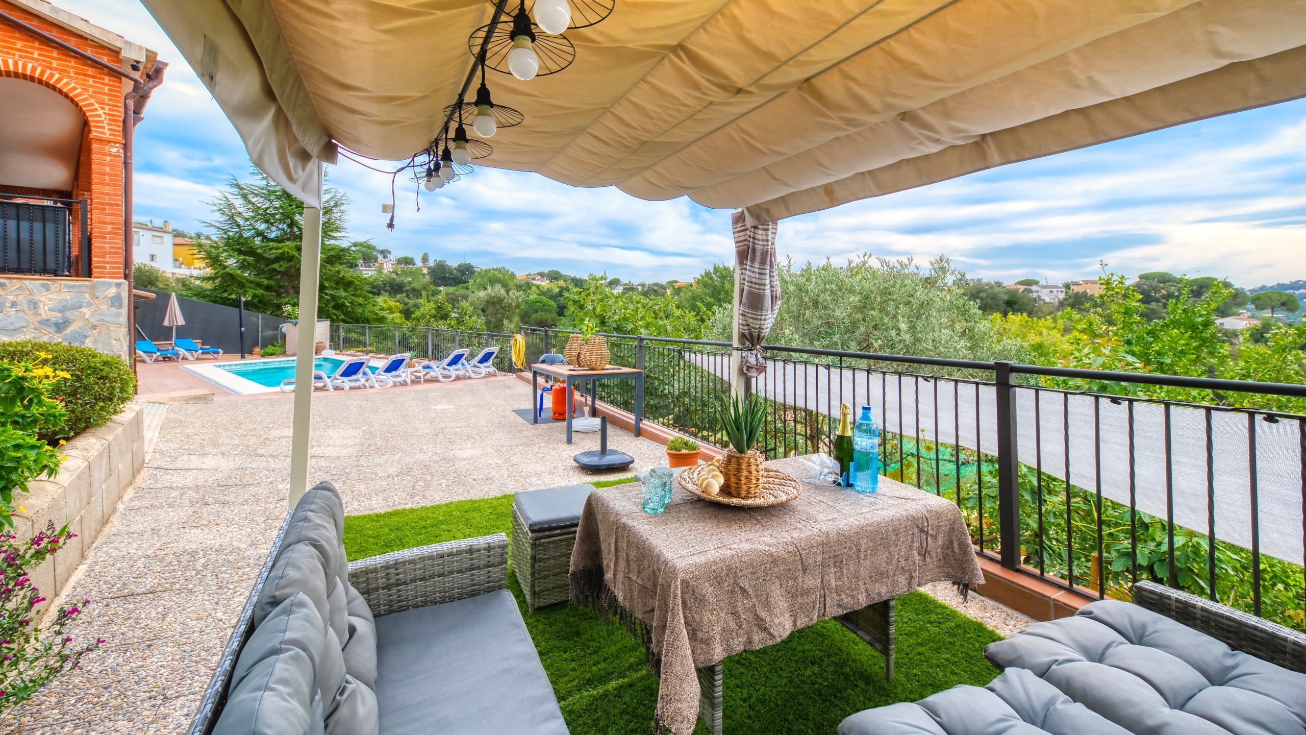 Ferienhäuser Costa Brava Spanien - Villa Verger - Lounge-Bereich