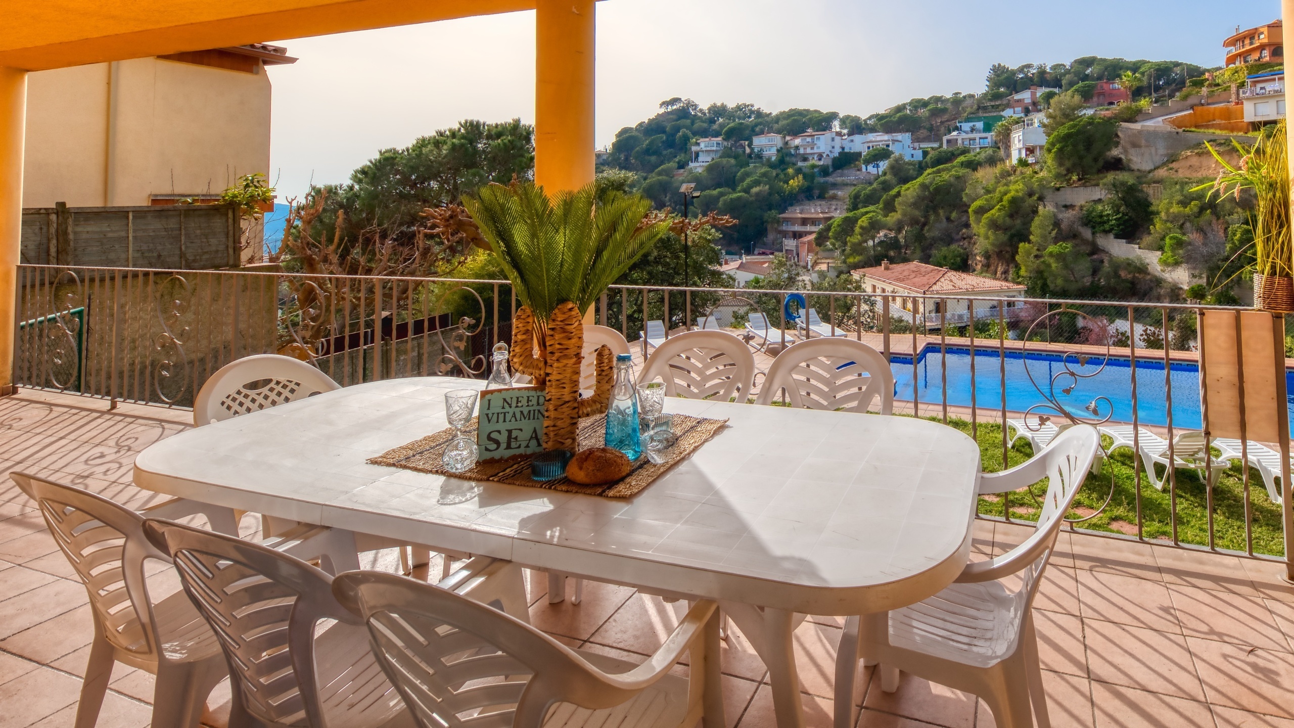 Ferienhäuser Costa Brava Spanien - Villa Marysol - Terrasse