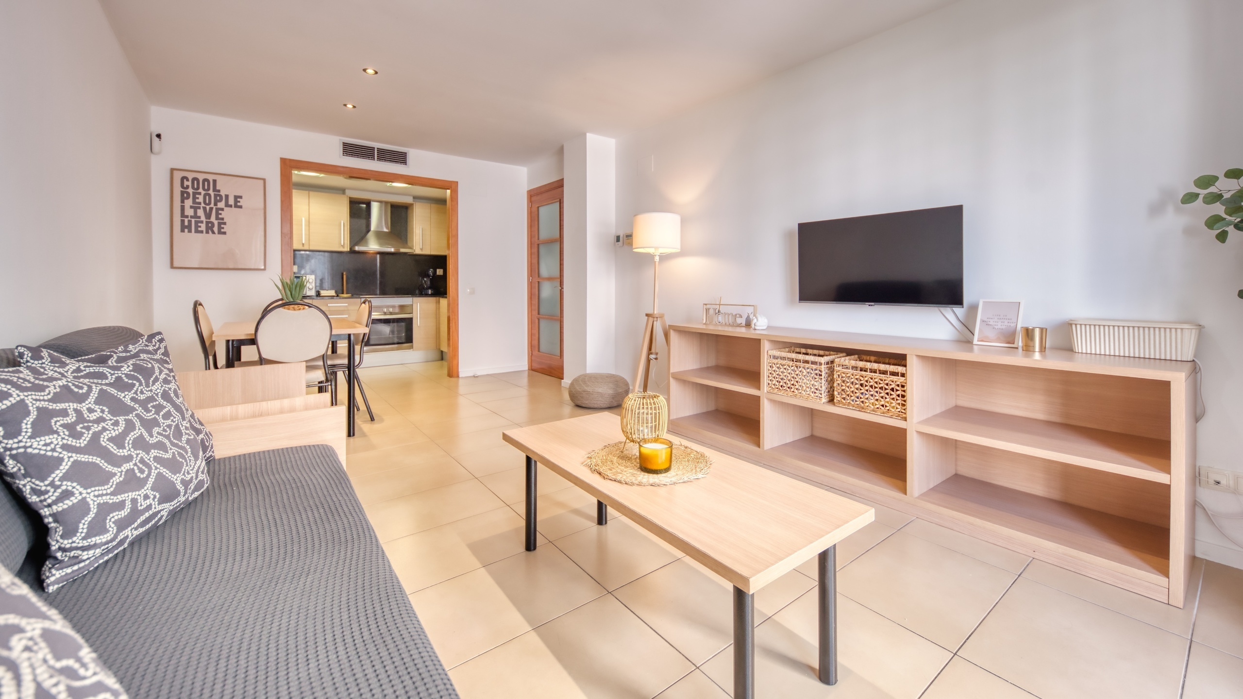 Ferienhäuser Costa Brava Spanien - Apartment Gaudi - Wohnbereich