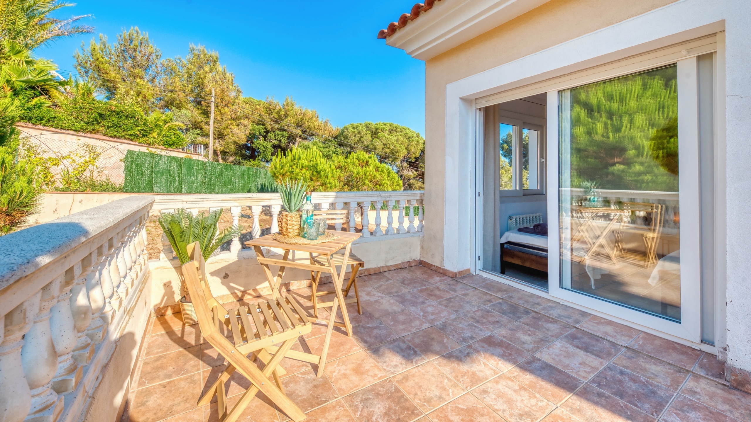 Ferienhäuser Costa Brava Spanien - Villa Ibiza - Terrasse