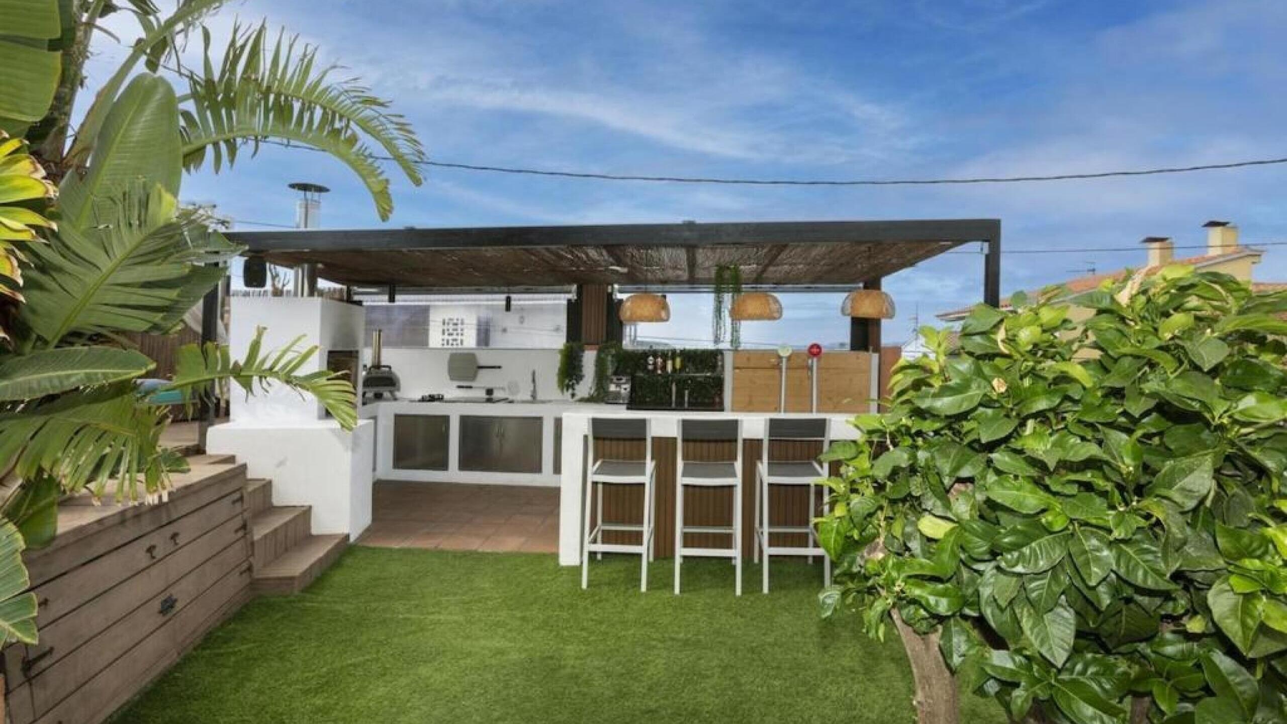 Ferienhäuser Costa Brava Spanien - Villa Soleia - Grillplatz